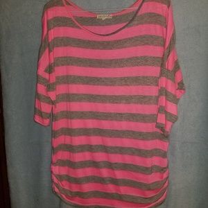 Women's XL pink and gray shirt